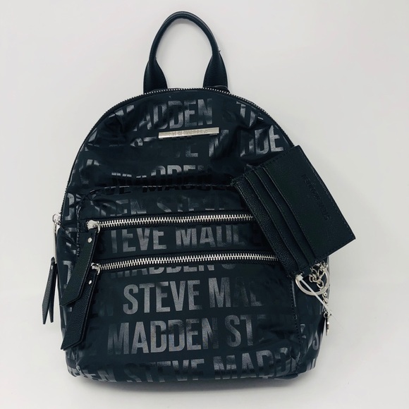 Steve Madden Handbags - Steve Madden Black Backpack w/ Matching Wallet